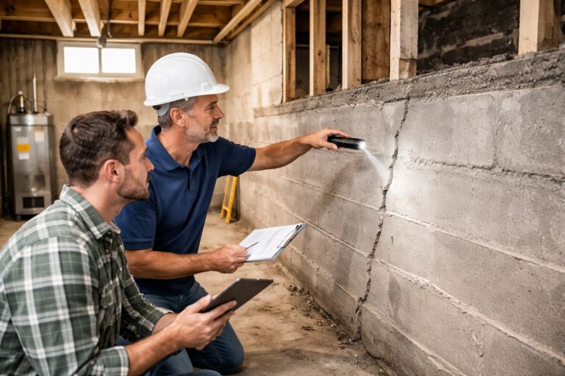 Basement Crack Repair in Newburyport, MA