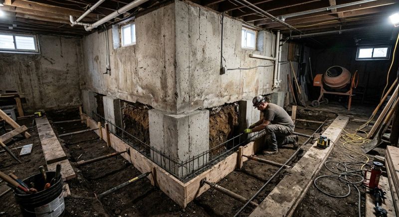 Basement Underpinning in Newburyport, MA
