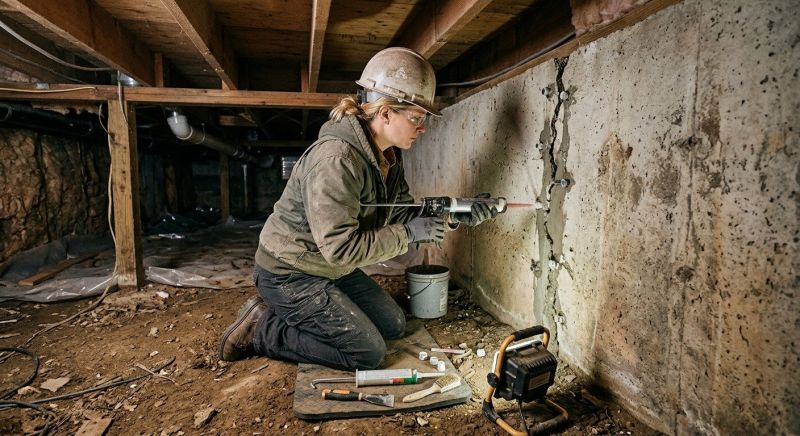Concrete Foundation Repair in North Andover, MA