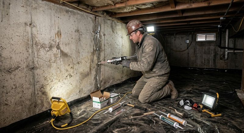 Crawlspace Foundation Repair in Beverly, MA