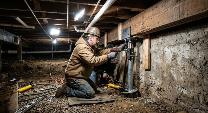 Crawlspace Foundation Repair in Newbury, MA