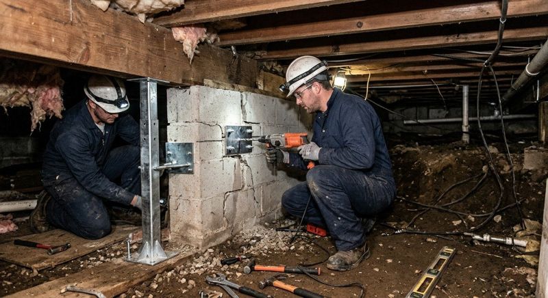 Crawlspace Foundation Repair in Rockport, MA