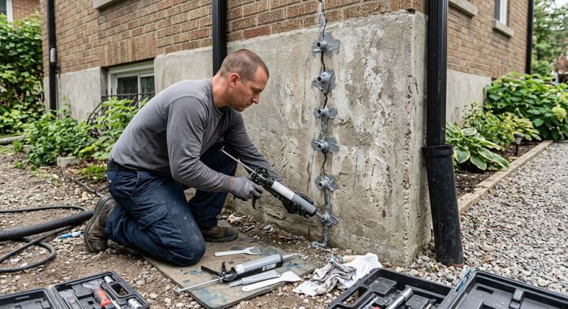 Foundation Crack Repair in Boxford, MA
