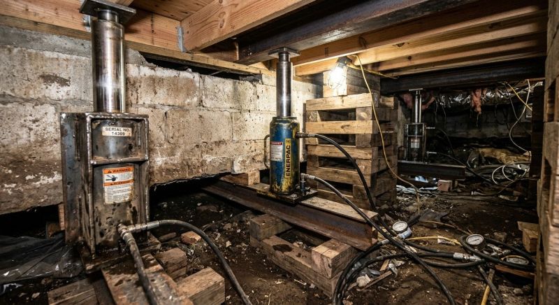 Foundation Jacking in Dracut, MA
