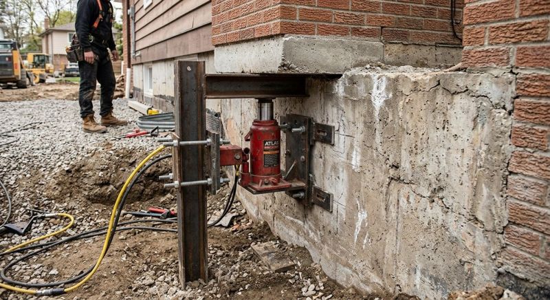 Foundation Jacking in Dracut, MA