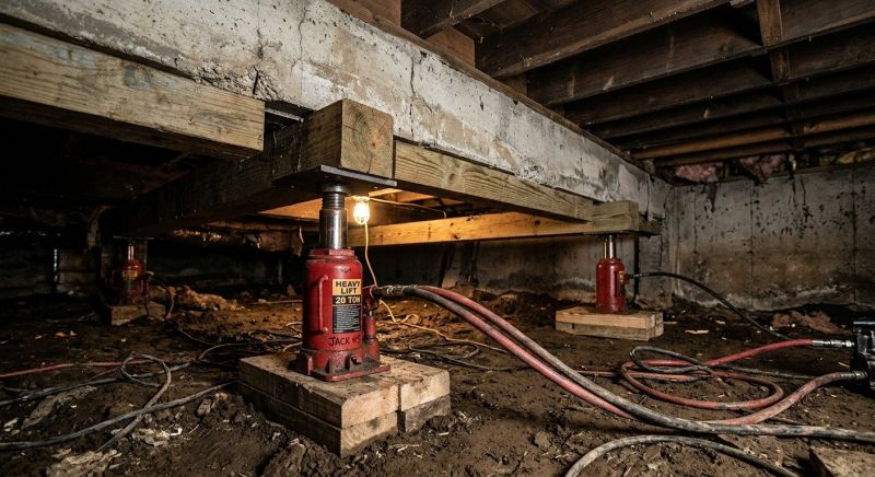 Foundation Jacking in Epping, NH