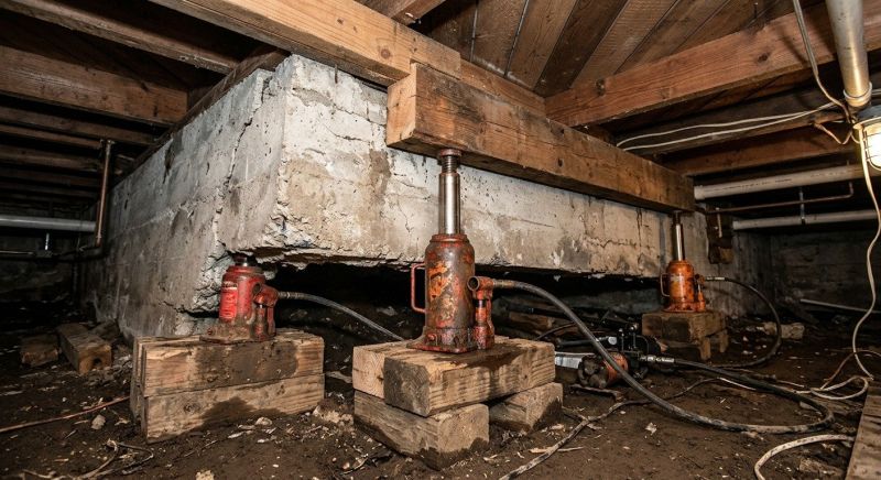 Foundation Jacking in Groveland, MA