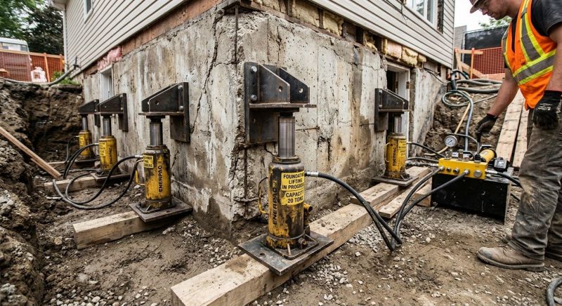 Foundation Jacking in North Andover, MA