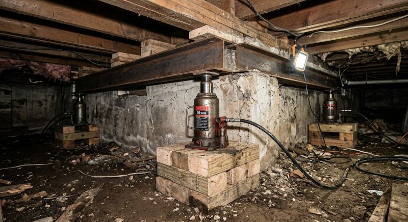 Foundation Jacking in Nottingham, NH
