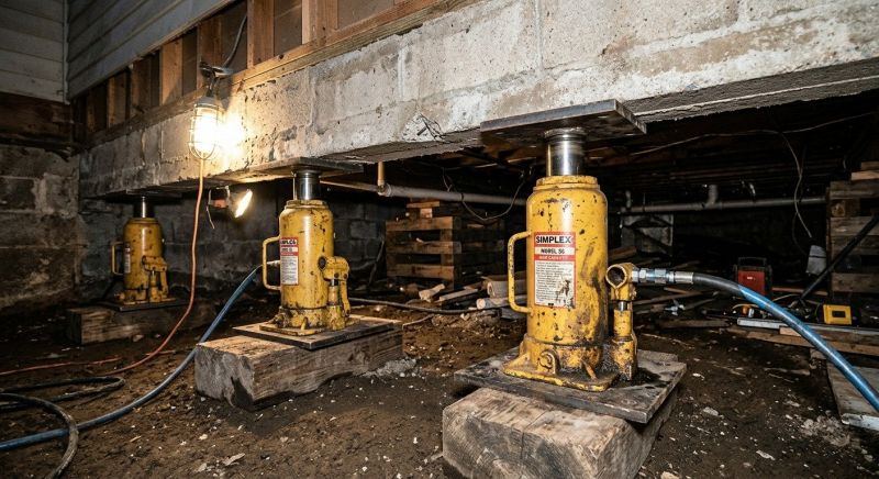 Foundation Jacking in Peabody, MA