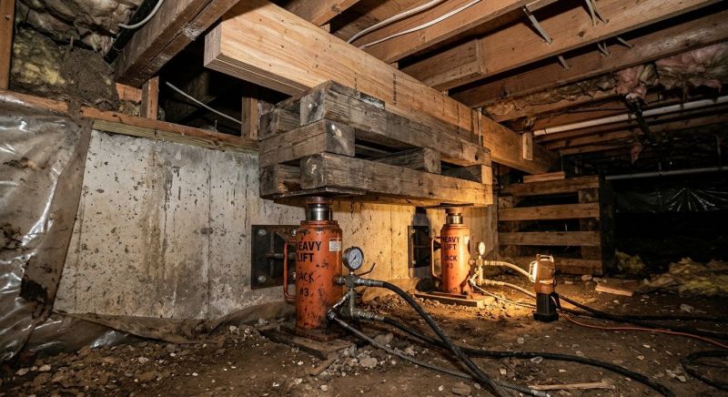Foundation Jacking in Stratham, NH