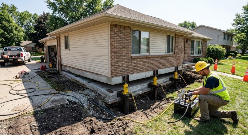 Foundation Lifting in Portsmouth, NH