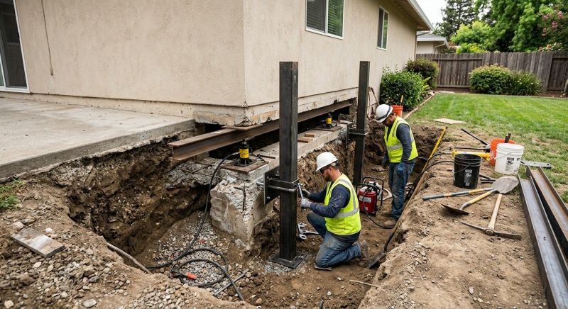 Foundation Pier Repair in Newburyport, MA
