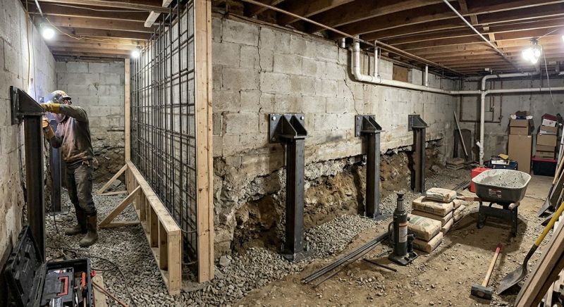 Foundation Stabilizing in Danvers, MA