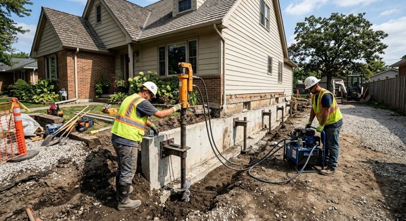 Foundation Stabilizing in Newburyport, MA