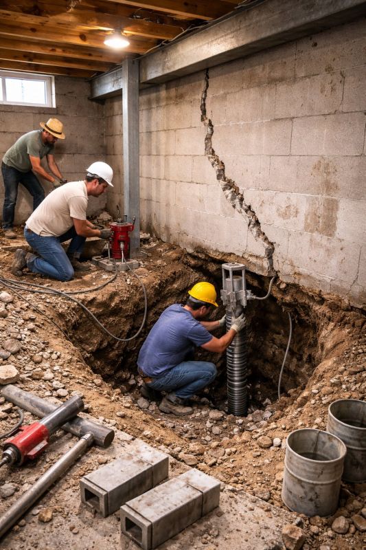Foundation Structural Repair in Reading, MA