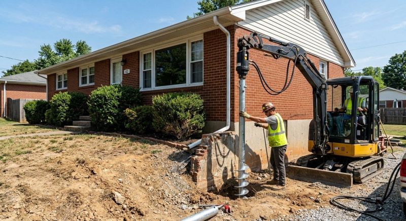 Helical Pile Installation in Newburyport, MA