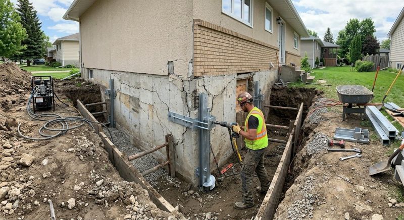 House Foundation Repair in Georgetown, MA