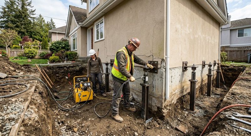 Sinking Foundation Repair in Essex, MA