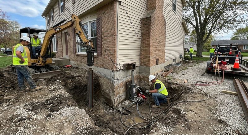 Sinking Foundation Repair in Exeter, NH