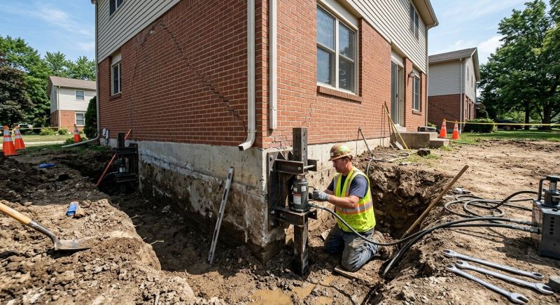 Sinking Foundation Repair in Seabrook, NH